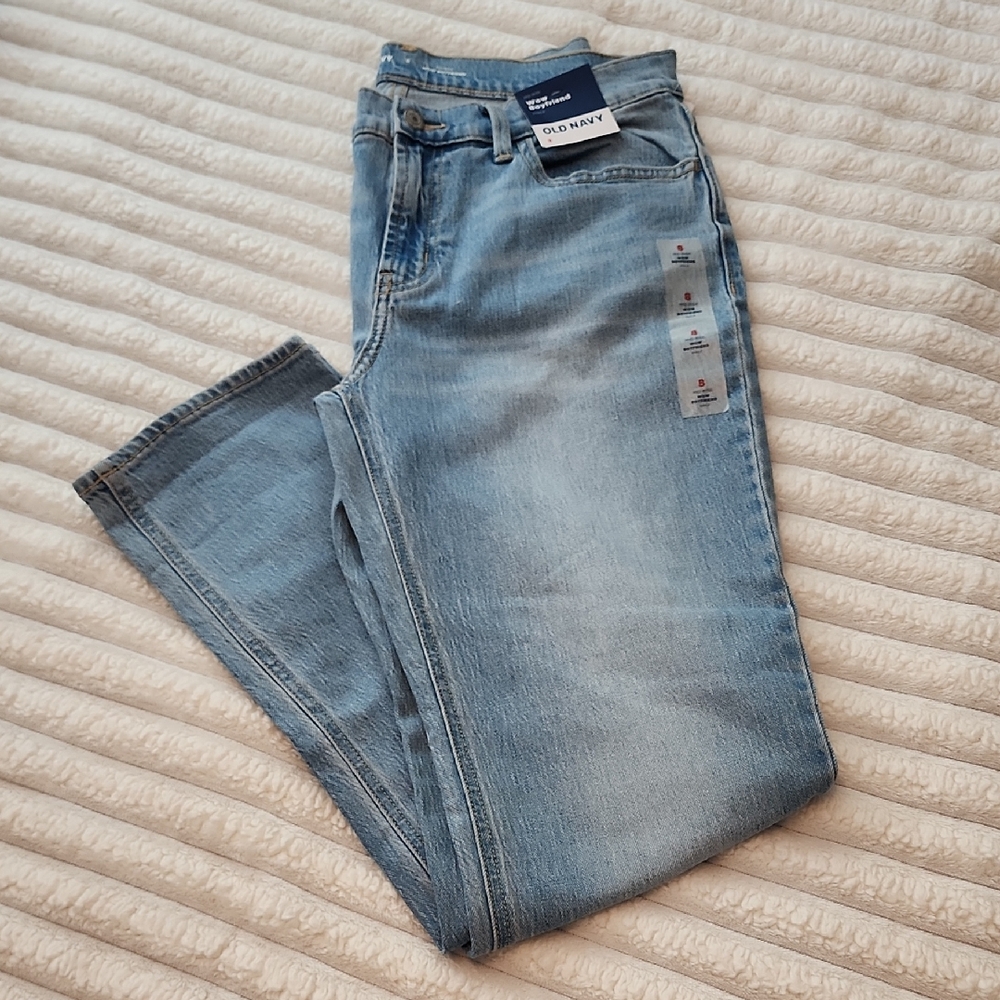Old Navy Light Blue Boyfriend Straight Leg Jeans